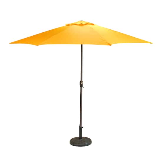 9ft. Yellow Outdoor Patio Market Umbrella